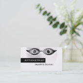Optometristin Eye Care Specialist Visitenkarte (Stehend Vorderseite)