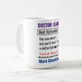 Optometristin Funny Search Tasse (Vorderseite Links)