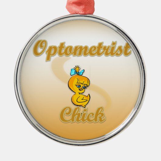 Optometristin Ornament Aus Metall (Vorne)