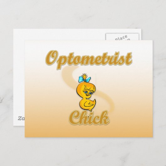 Optometristin Postkarte (Vorne/Hinten)