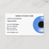 Optometristin Sehhilfe Visitenkarte (Vorderseite)