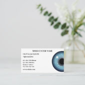 Optometristin Sehhilfe Visitenkarte (Stehend Vorderseite)