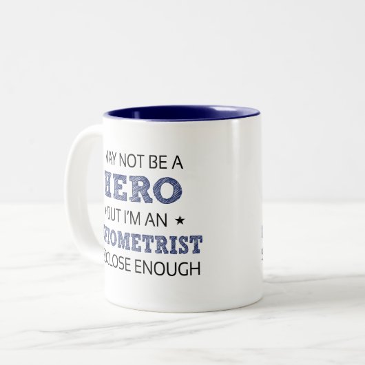 Optometristin Zweifarbige Tasse (Vorderseite Links)