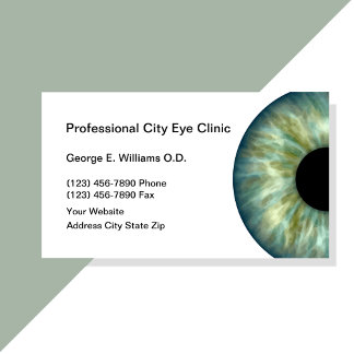 Optometristische Berufliche Visitenkarten Visitenkarte
