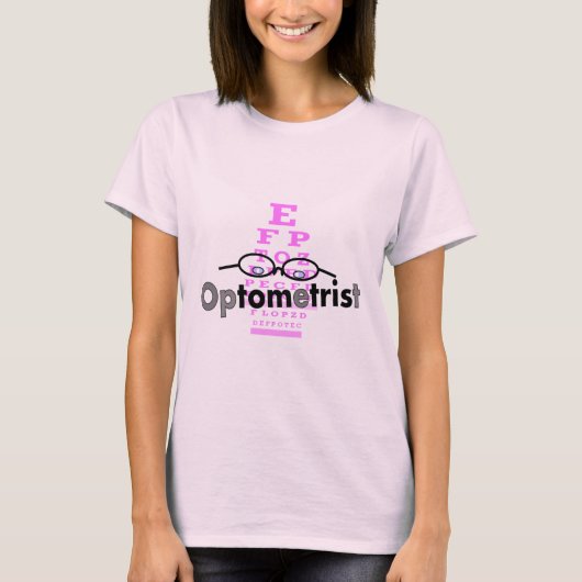 Optometristische Geschenke, Brillen und Augendiagr T-Shirt (Vorderseite)