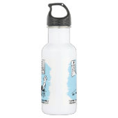 Optometristische Karos Wandkarte Edelstahlflasche (Rückseite)