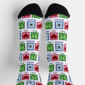 Optometristische Liebe Optometrie Augenarztkarte Socken (Oben)