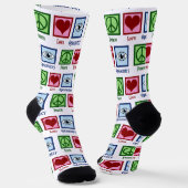Optometristische Liebe Optometrie Augenarztkarte Socken (Gewinkelt)