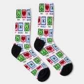 Optometristische Liebe Optometrie Augenarztkarte Socken (Rechts)