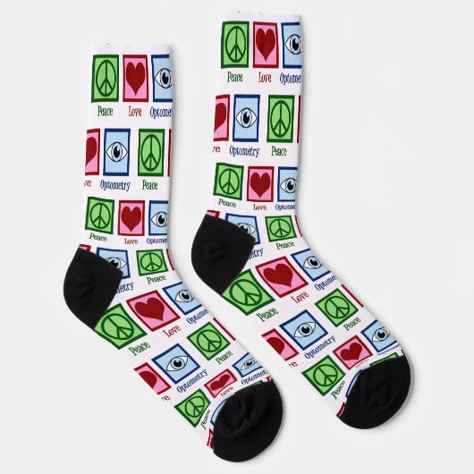 Optometristische Liebe Optometrie Augenarztkarte Socken (Rechts)