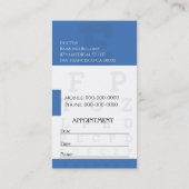 Optometristische Visitenkarte (Rückseite)