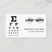 Optometristische Visitenkarte (Vorderseite)