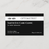 Optometristische Visitenkarte (Vorderseite)