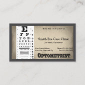 Optometristische Visitenkarte (Vorderseite)