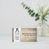 Optometristische Visitenkarte (Stehend Vorderseite)