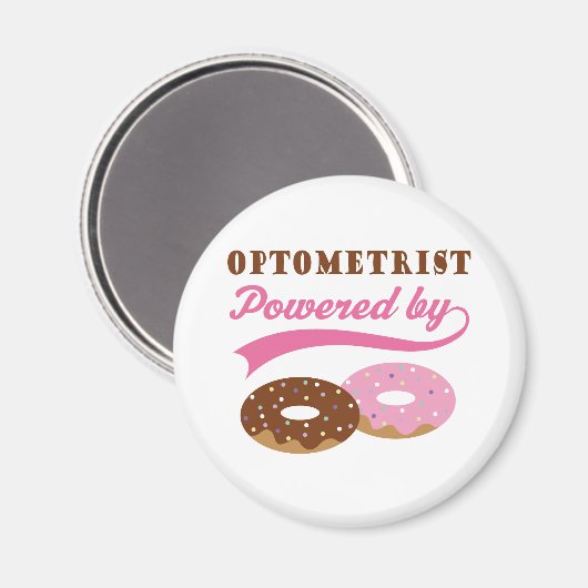 Optometristisches Geschenk (Donuts) Magnet (Vorderseite/Rückseite)
