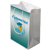 Optometristisches Mädchen Nr. 3 Mittlere Geschenktüte (Rückseite Schrägansicht)