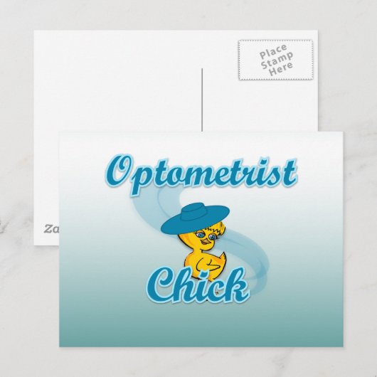 Optometristisches Mädchen Nr. 3 Postkarte (Vorne/Hinten)