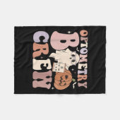 Optometry Crew Optometry Boo Crew Halloween Optici Fleecedecke (Vorderseite (Horizontal))