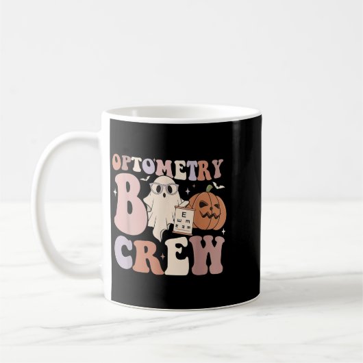 Optometry Crew Optometry Boo Crew Halloween Optici Kaffeetasse (Links)