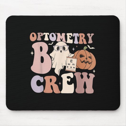 Optometry Crew Optometry Boo Crew Halloween Optici Mousepad (Vorne)