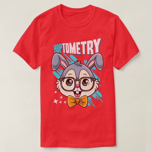 Optometry Easter Hoptometry Optometrist Gift T-Shirt (Design vorne)