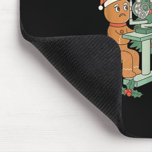 Optometry Gingerbread Christmas Optician Sight Squ Mousepad (Ecke)