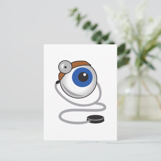 OPTOMITRIST EYE POSTKARTE (Stehend Vorderseite)