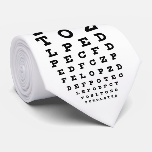 Optotipos - Seh Scharfsinn Krawatte (Gerollt)