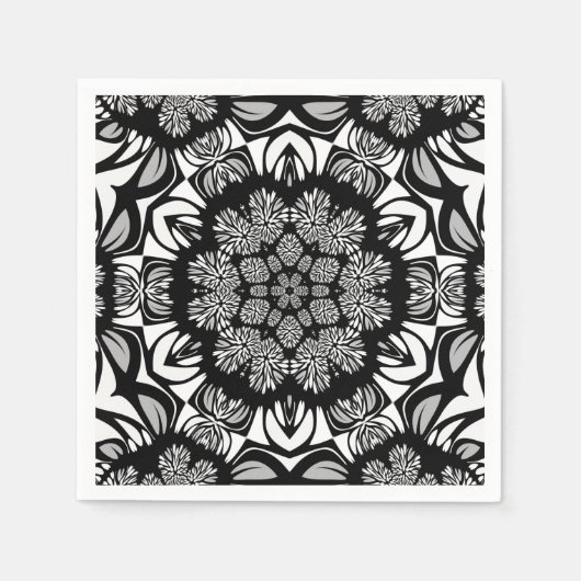 Opulence bw Papierservietten (Vorderseite)