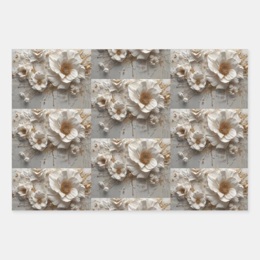 Opulent Bloom Geschenkpapier Set (Vorderseite 2)