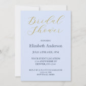 Opulent Blue Brautparty Einladung (Vorderseite)