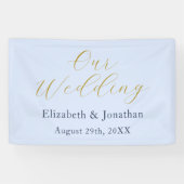 Opulent Blue Wedding Banner (Horizontal)