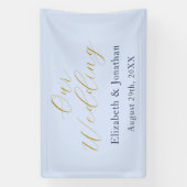 Opulent Blue Wedding Banner (Vertikal)