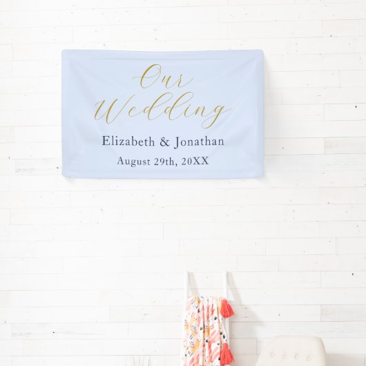 Opulent Blue Wedding Banner (InSitu)