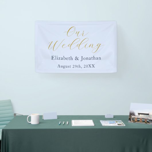 Opulent Blue Wedding Banner (Messe)
