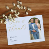 Opulent Blue Wedding Dankeskarte