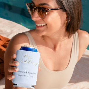 Opulent Blue Wedding Dosenkühler