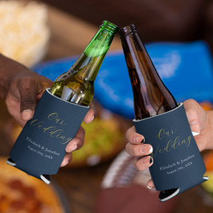 Opulent Blue Wedding Dosenkühler