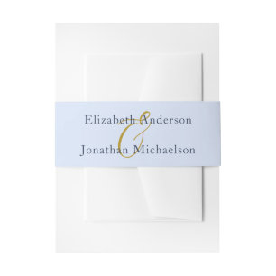Opulent Blue Wedding Einladungsbanderole