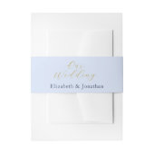 Opulent Blue Wedding Einladungsbanderole (Vorderseite Beispiel)