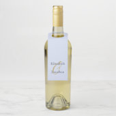 Opulent Blue Wedding Flaschenanhänger (Auf Flasche)