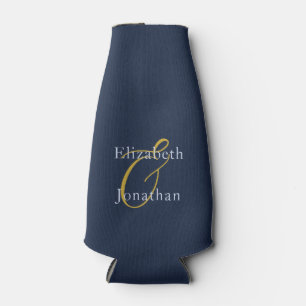 Opulent Blue Wedding Flaschenkühler