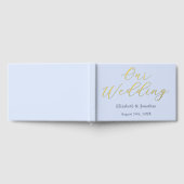 Opulent Blue Wedding Gästebuch (Voll)