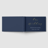 Opulent Blue Wedding Gästebuch (Voll)