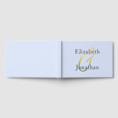 Opulent Blue Wedding Gästebuch (Voll)