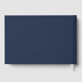 Opulent Blue Wedding Gästebuch (Rückseite)