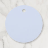 Opulent Blue Wedding Geschenkanhänger (Rückseite)
