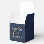 Opulent Blue Wedding Geschenkschachtel (Geöffnet)