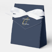 Opulent Blue Wedding Geschenkschachtel (Vorderseite)